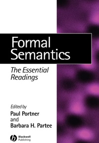 Enlarge image Cover: Formal Semantics - Wiley