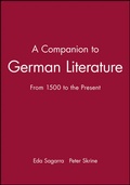 Cover: A Companion to German Literature - Wiley