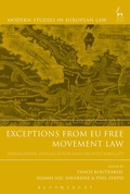 Cover: Exceptions from EU Free Movement Law - Hart Publishing