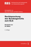 Cover: Rechtsprechung des Bundesgerichts zum ELG - Schulthess Juristische Medien