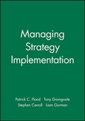 Cover: Managing Strategy Implementation - Wiley