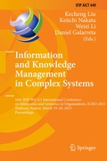 Cover: Information and Knowledge Management in Complex Systems - Springer