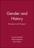 Cover: Gender and History - Wiley