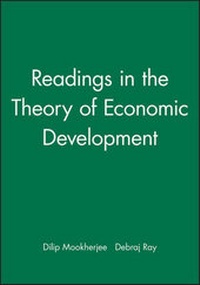 Enlarge image Cover: Readings in the Theory of Economic Development - Wiley