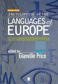 Cover: Encyclopedia of the Languages of Europe - Wiley