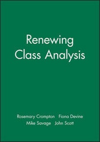 Enlarge image Cover: Renewing Class Analysis - Wiley