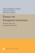 Cover: Essays on European Literature - Princeton University Press