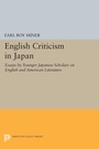Cover: English Criticism in Japan - Princeton University Press