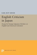 Cover: English Criticism in Japan - Princeton University Press
