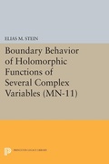 Cover: Boundary Behavior of Holomorphic Functions of Several Complex Variables - Princeton University Press