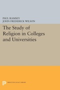 Cover: The Study of Religion in Colleges and Universities - Princeton University Press