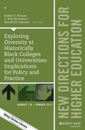 Cover: Exploring Diversity at Historically Black Colleges and Universities: Implications for Policy and Practice - Wiley