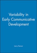 Cover: Variability in Early Communicative Development - Wiley