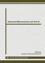 Cover: Advanced Measurement and Test IV - Trans Tech Publications Ltd