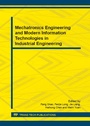 Cover: Mechatronics Engineering and Modern Information Technologies in Industrial Engineering - Trans Tech Publications Ltd