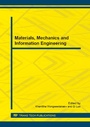 Cover: Materials, Mechanics and Information Engineering - Trans Tech Publications Ltd