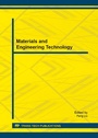 Cover: Materials and Engineering Technology - Trans Tech Publications Ltd