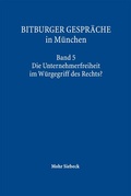 Abbildung von: Bitburger Gespräche in München - Mohr Siebeck