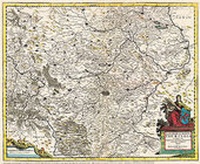 Abbildung von: Karte des Landes Thüringen 1690 - Verlag Rockstuhl