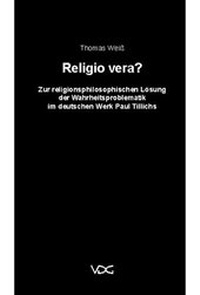 Enlarge image Cover: Religio vera? - VDG Weimar - Verlag und Datenbank für Geisteswissenschaften