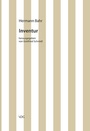 Cover: Hermann Bahr / Inventur - VDG Weimar - Verlag und Datenbank für Geisteswissenschaften
