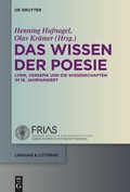 Cover: Das Wissen der Poesie - De Gruyter