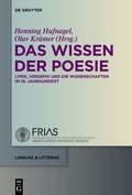 Cover: Das Wissen der Poesie - De Gruyter