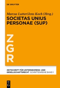Abbildung von: Societas Unius Personae (SUP) - De Gruyter