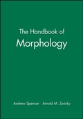 Cover: The Handbook of Morphology - Wiley