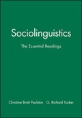 Cover: Sociolinguistics - Wiley