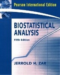 Enlarge image Cover: Biostatistical Analysis - Pearson