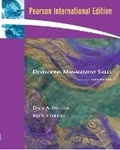 Cover: Developing Management Skills - Pearson