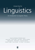 Cover: Answer Key For Linguistics - Wiley