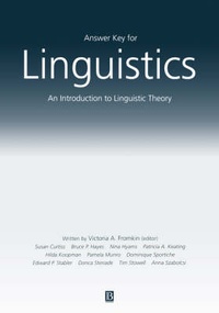 Enlarge image Cover: Answer Key For Linguistics - Wiley