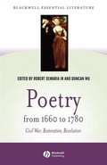 Cover: Poetry from 1660 to 1780 - Wiley