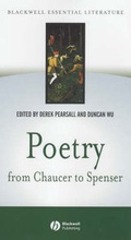 Cover: Poetry From Chaucer to Spenser (Based on 'Chaucer to Spenser - Blackwell Publishers