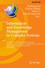 Cover: Information and Knowledge Management in Complex Systems - Springer