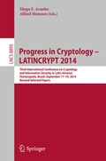 Cover: Progress in Cryptology - LATINCRYPT 2014 - Springer