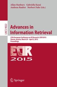Enlarge image Cover: Advances in Information Retrieval - Springer