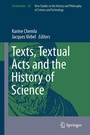 Cover: Texts, Textual Acts and the History of Science - Springer
