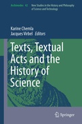 Cover: Texts, Textual Acts and the History of Science - Springer