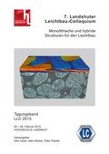 Cover: 7. Landshuter Leichtbau-Colloquium (2015) - LC-Verlag der Hochschule Landshut