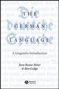 Cover: The German Language - Wiley