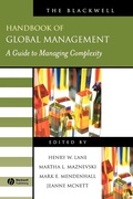 Cover: The Blackwell Handbook of Global Management - Wiley