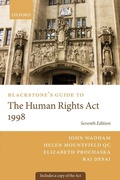 Cover: Blackstone's Guide to the Human Rights Act 1998 - Oxford University Press