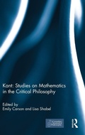 Cover: Kant: Studies on Mathematics in the Critical Philosophy - Routledge