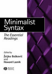 Enlarge image Cover: Minimalist Syntax - Wiley