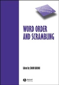 Cover: Word Order and Scrambling - Wiley