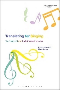Enlarge image Cover: Translating For Singing - Bloomsbury Academic