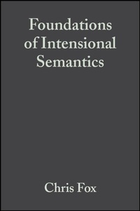 Enlarge image Cover: Foundations of Intensional Semantics - Wiley